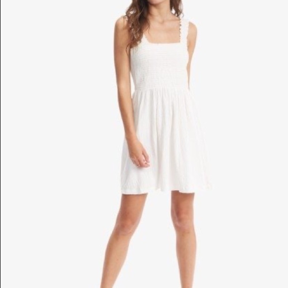 Roxy Hang 10 off the shoulder mini Dress